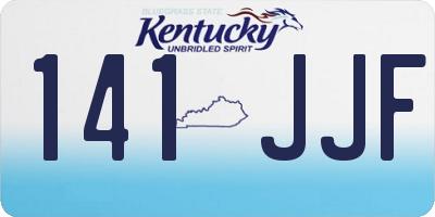 KY license plate 141JJF