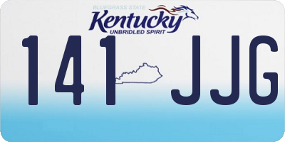 KY license plate 141JJG