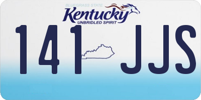 KY license plate 141JJS