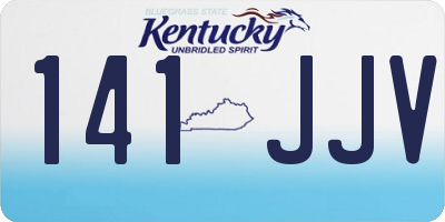 KY license plate 141JJV