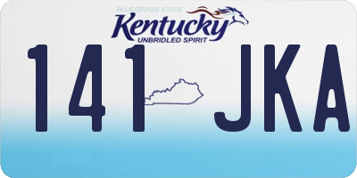 KY license plate 141JKA
