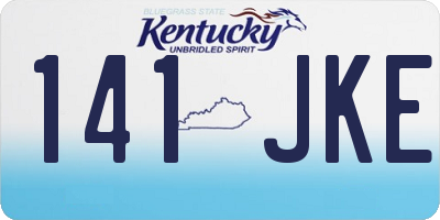 KY license plate 141JKE