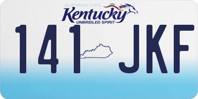 KY license plate 141JKF