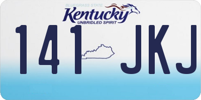 KY license plate 141JKJ