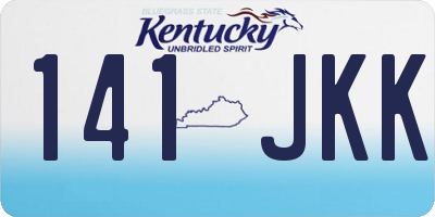 KY license plate 141JKK