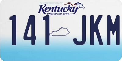 KY license plate 141JKM