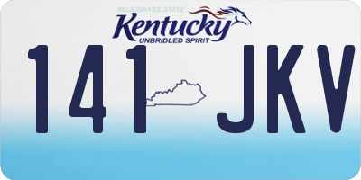KY license plate 141JKV