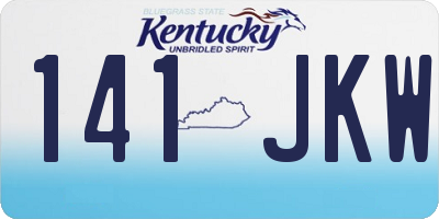 KY license plate 141JKW