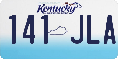 KY license plate 141JLA