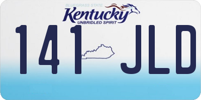KY license plate 141JLD