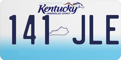 KY license plate 141JLE