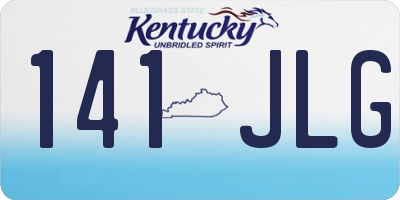 KY license plate 141JLG