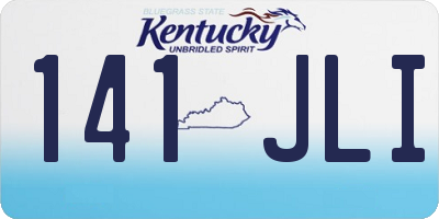 KY license plate 141JLI