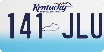 KY license plate 141JLU