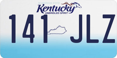 KY license plate 141JLZ