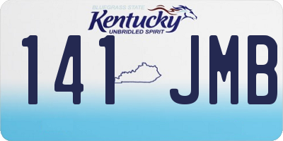 KY license plate 141JMB