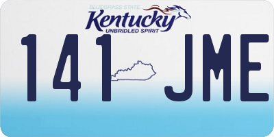 KY license plate 141JME