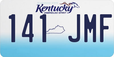 KY license plate 141JMF