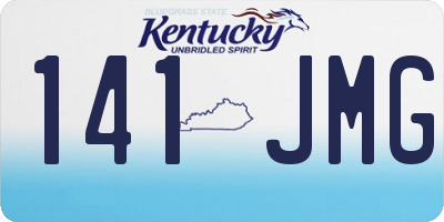 KY license plate 141JMG