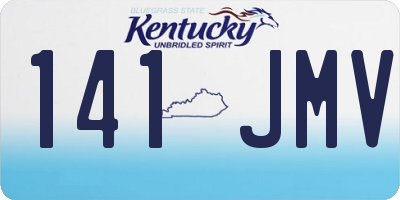 KY license plate 141JMV