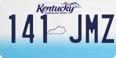 KY license plate 141JMZ