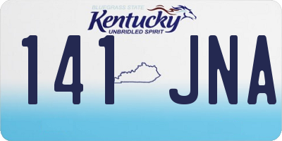 KY license plate 141JNA