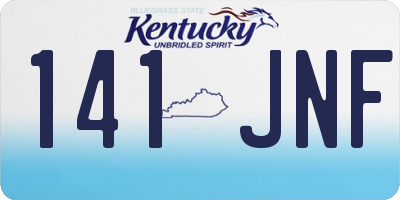KY license plate 141JNF