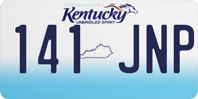 KY license plate 141JNP