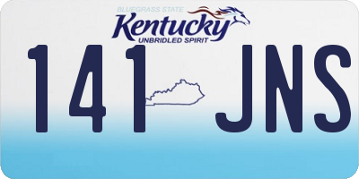KY license plate 141JNS