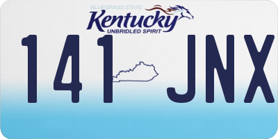 KY license plate 141JNX