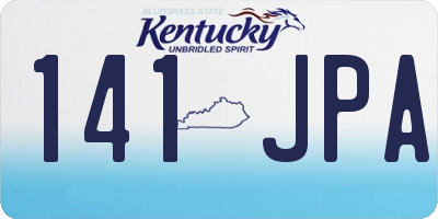 KY license plate 141JPA