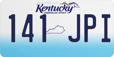 KY license plate 141JPI
