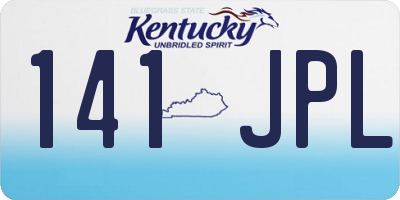 KY license plate 141JPL