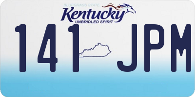 KY license plate 141JPM