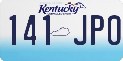 KY license plate 141JPO