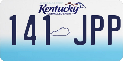 KY license plate 141JPP