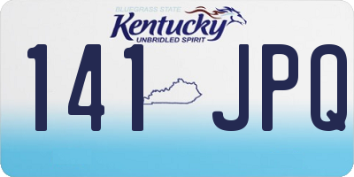 KY license plate 141JPQ