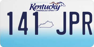KY license plate 141JPR