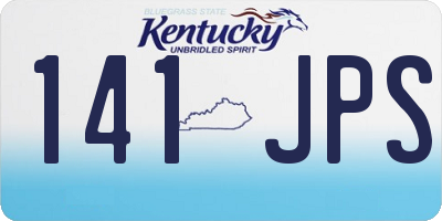 KY license plate 141JPS