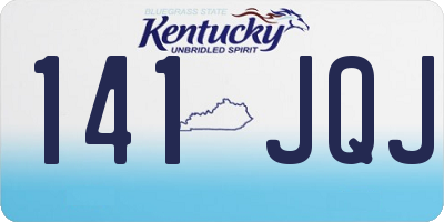 KY license plate 141JQJ