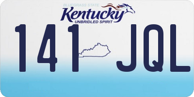 KY license plate 141JQL
