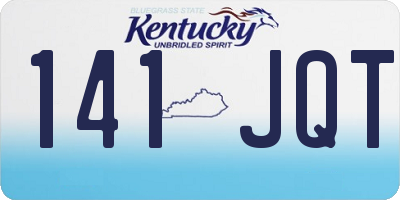 KY license plate 141JQT
