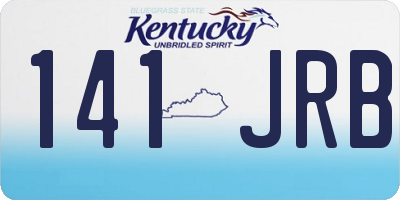KY license plate 141JRB