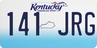 KY license plate 141JRG