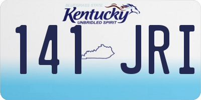 KY license plate 141JRI