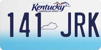 KY license plate 141JRK