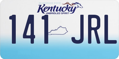 KY license plate 141JRL