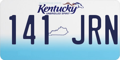 KY license plate 141JRN