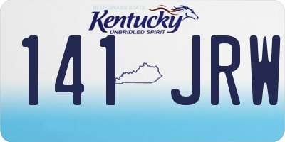 KY license plate 141JRW