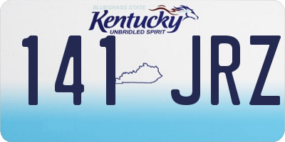 KY license plate 141JRZ